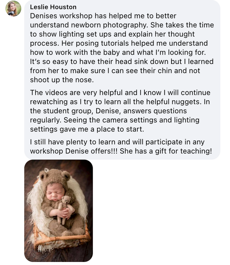Appleseed Photography Online Newborn Workshop/Education