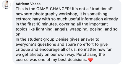 Appleseed Photography Online Newborn Workshop